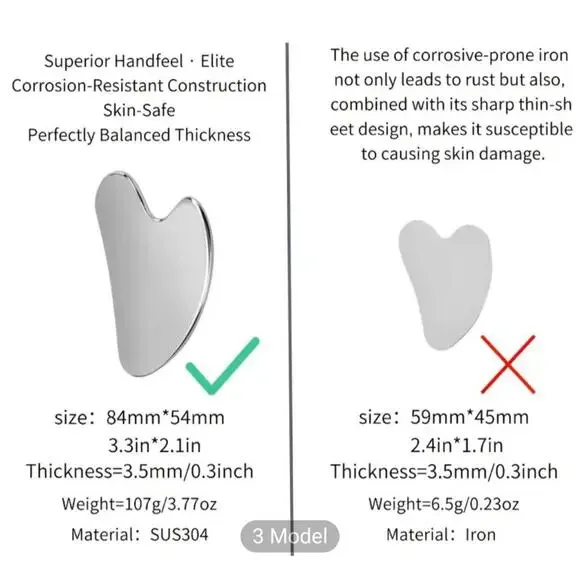 Guasha (Facial Tool)-(Silver)-(New)-$15.00 - Picture 4 of 7